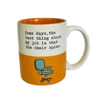 Novelty‎ Mug Some Days the Best Thing About My Job Chair Spins Funny Work Gift